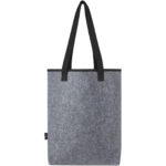 Felta GRS recycled felt cooler tote bag 12L – Medium grey back view