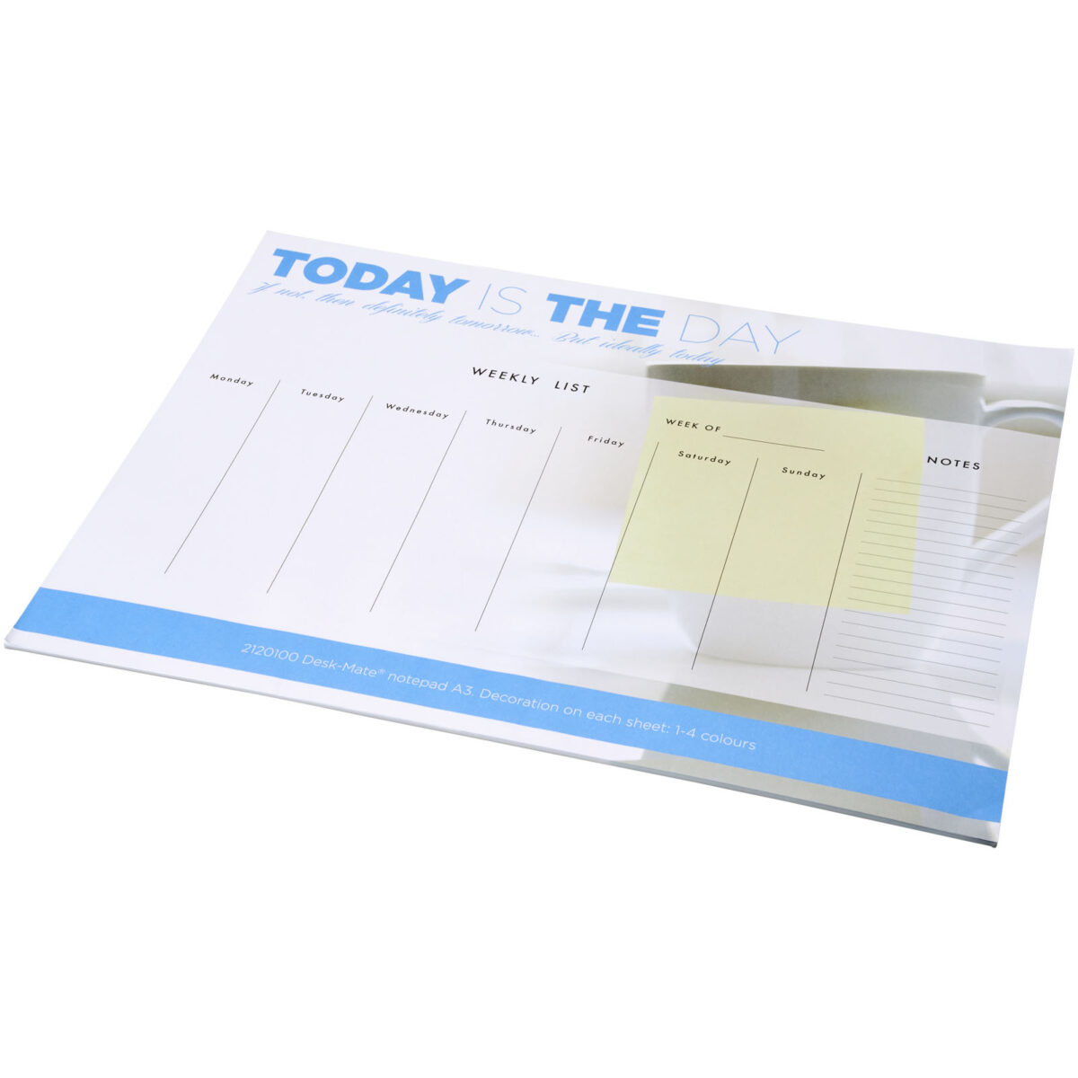 Desk-Mate® A3 notepad – White extra view
