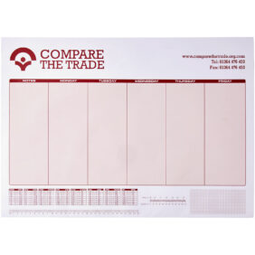 Desk-Mate® A3 notepad – White front view