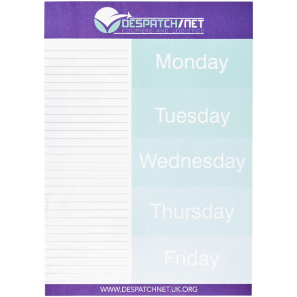 Desk-Mate® A4 notepad – White front view