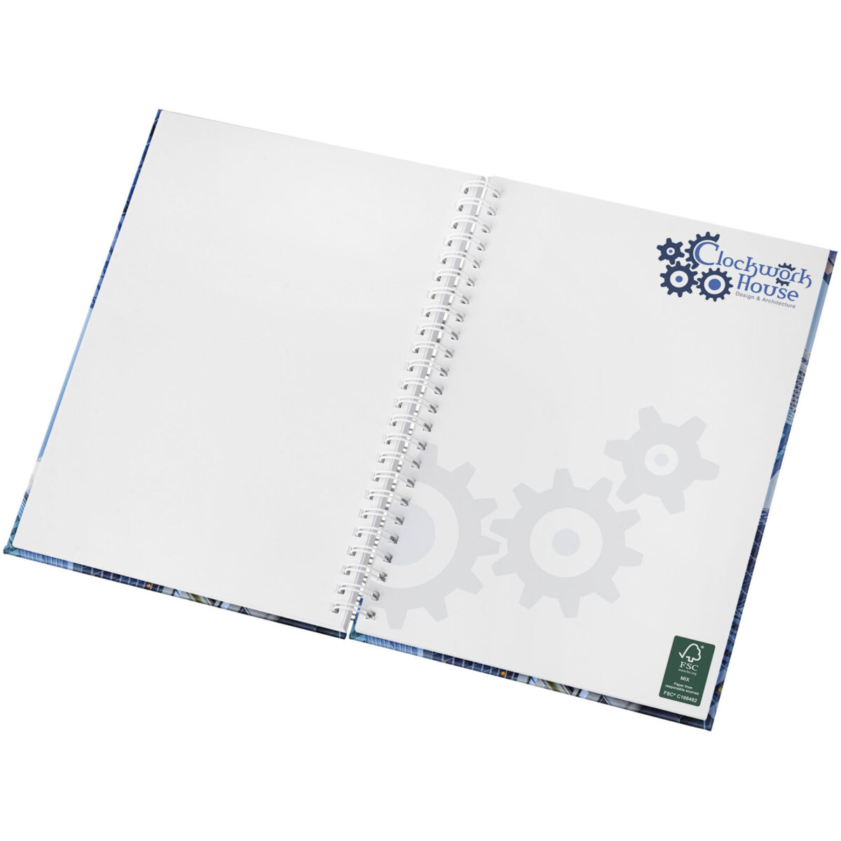 Wire-o A5 notebook hard cover – White extra view