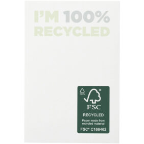 Sticky-Mate® recycled sticky notes 50 x 75 mm – White front view