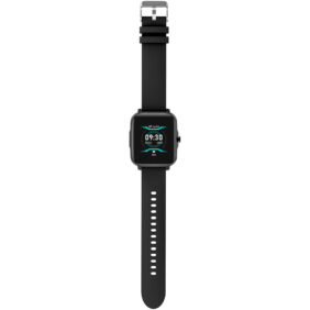 Prixton AT803 activity tracker with thermometer – Solid black with logo