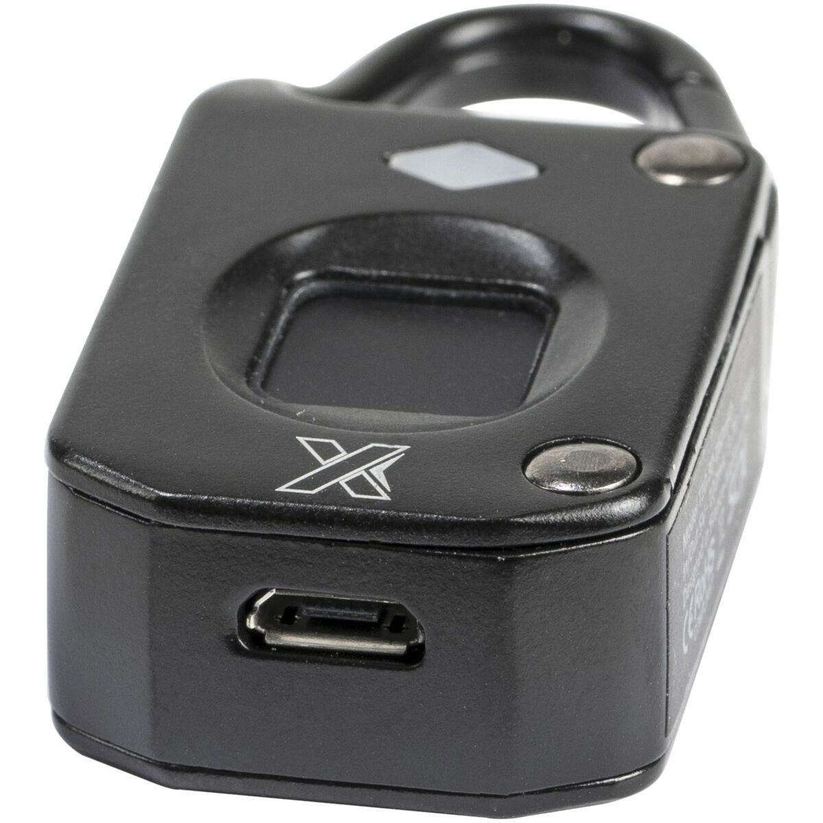 SCX.design T10 fingerprint padlock – Solid black extra view