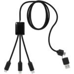 SCX.design C28 5-in-1 extended charging cable – Red front view