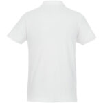 Beryl short sleeve men's organic recycled polo – White back view