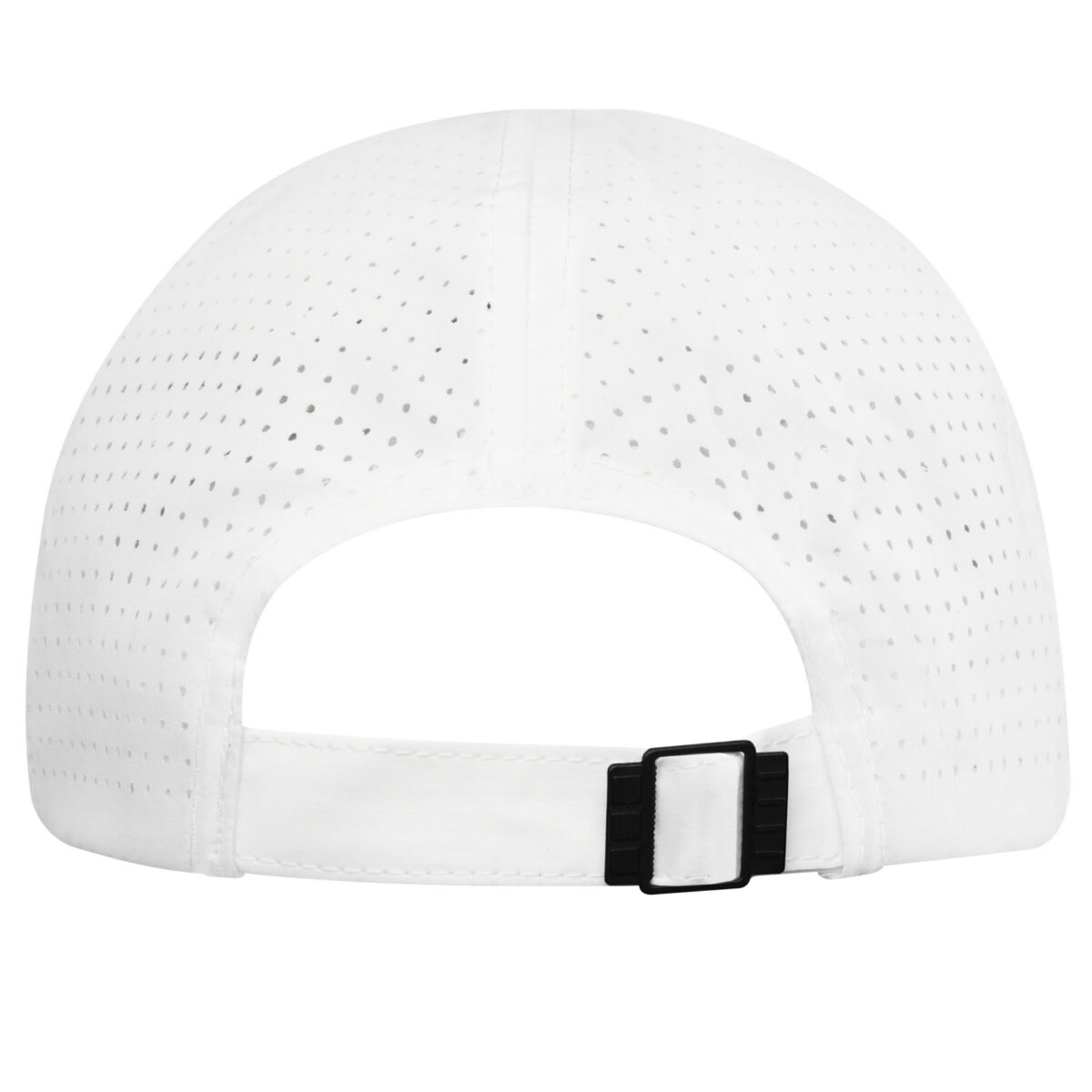 Mica 6 panel GRS recycled cool fit cap – White back view