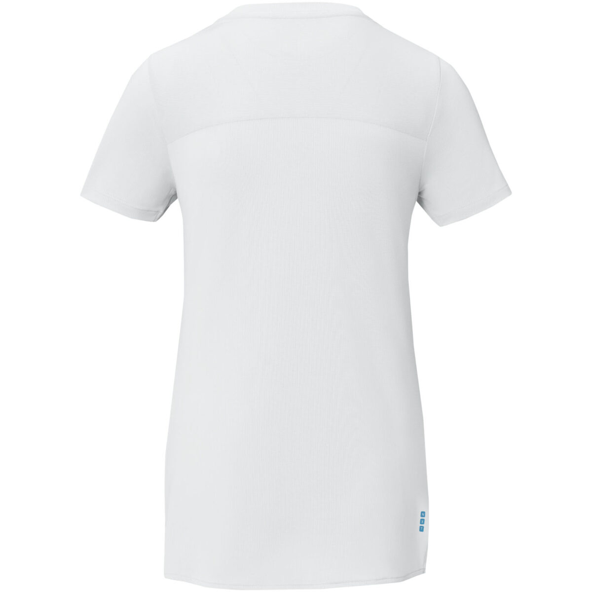 Borax short sleeve women's GRS recycled cool fit t-shirt – White back view