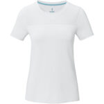 Borax short sleeve women's GRS recycled cool fit t-shirt – White front view