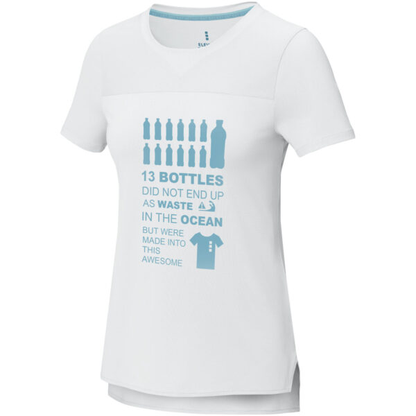Borax short sleeve women's GRS recycled cool fit t-shirt – White with logo