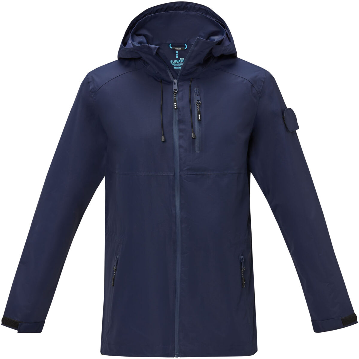 Kai unisex lightweight GRS recycled circular jacket – Navy front view