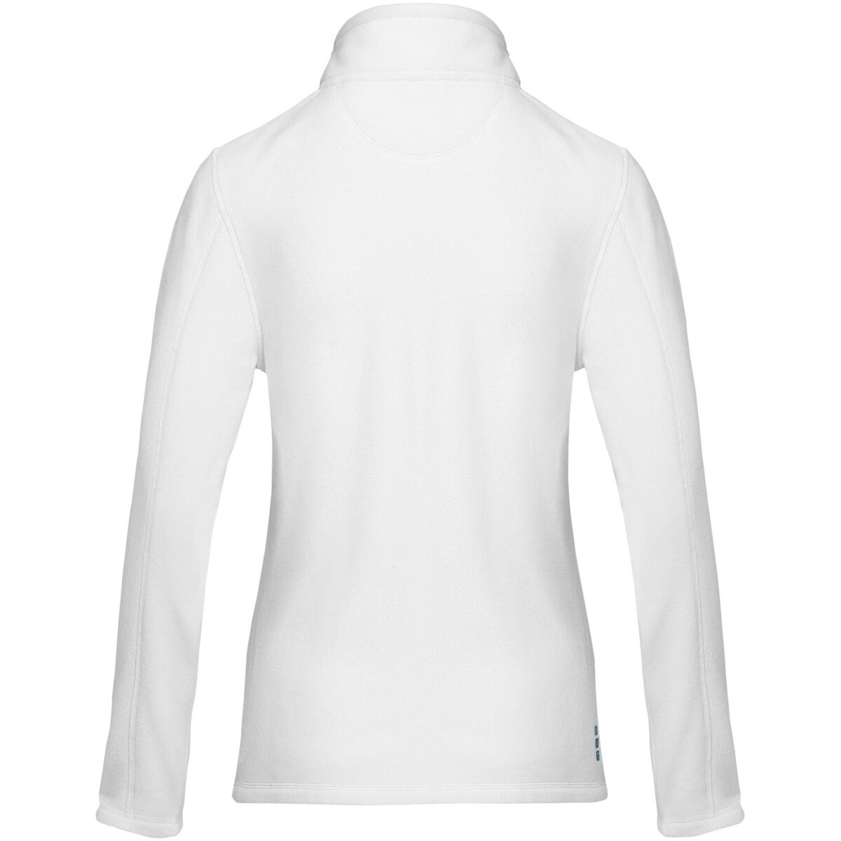 Amber women's GRS recycled full zip fleece jacket – White back view
