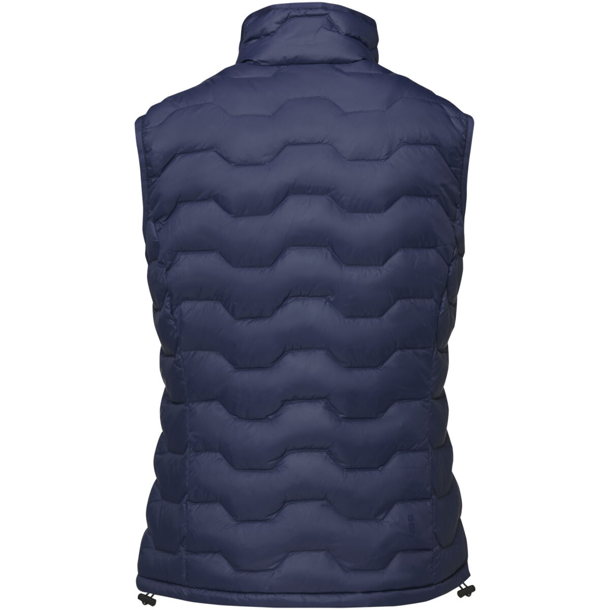 Epidote women's GRS recycled insulated down bodywarmer – Navy back view