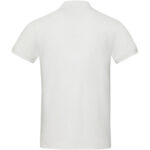 Emerald short sleeve unisex Aware™ recycled polo – White back view