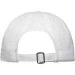 Onyx 5 panel Aware™ recycled cap – White back view