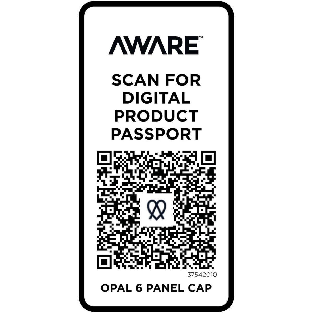 Opal 6 panel Aware™ recycled cap – White extra view