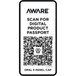 Opal 6 panel Aware™ recycled cap – White extra view