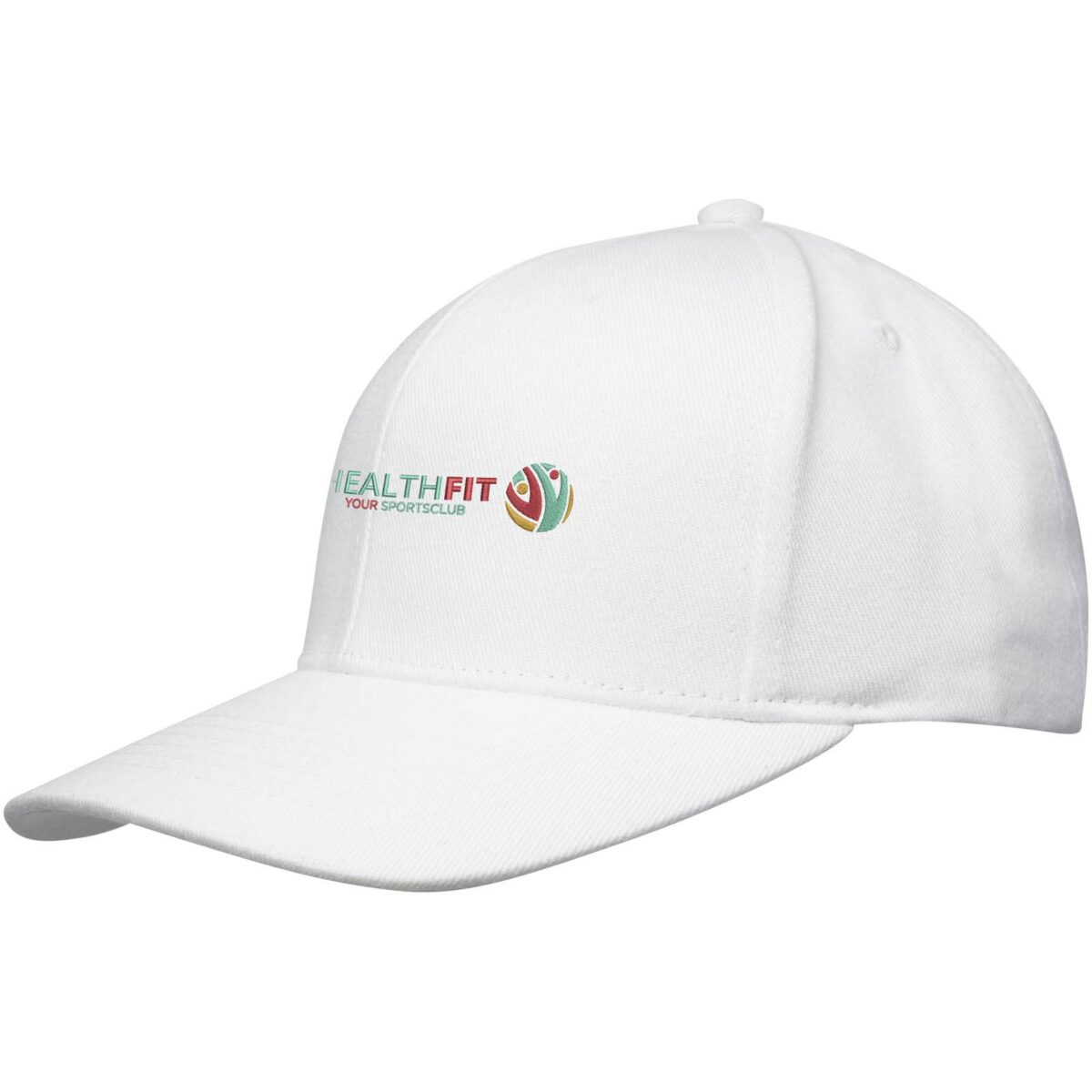 Opal 6 panel Aware™ recycled cap – White with logo