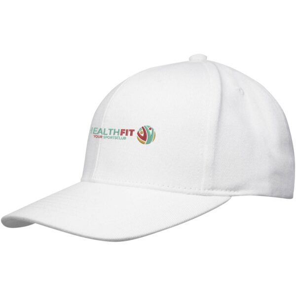 Opal 6 panel Aware™ recycled cap – White with logo