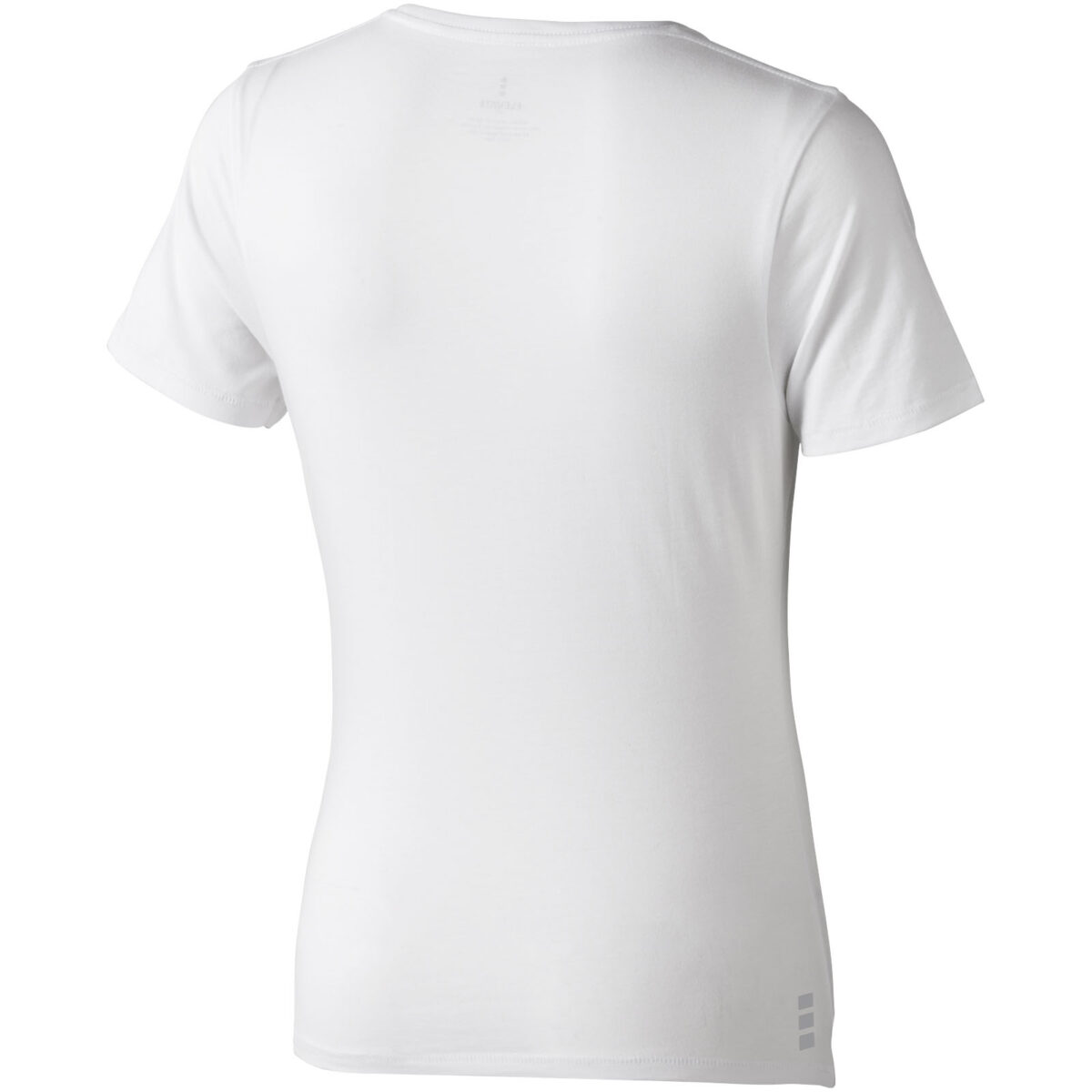 Kawartha short sleeve women's organic v-neck t-shirt – White back view