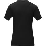 Balfour short sleeve women's organic t-shirt – Solid black back view