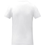 Somoto short sleeve women's v-neck t-shirt – White back view