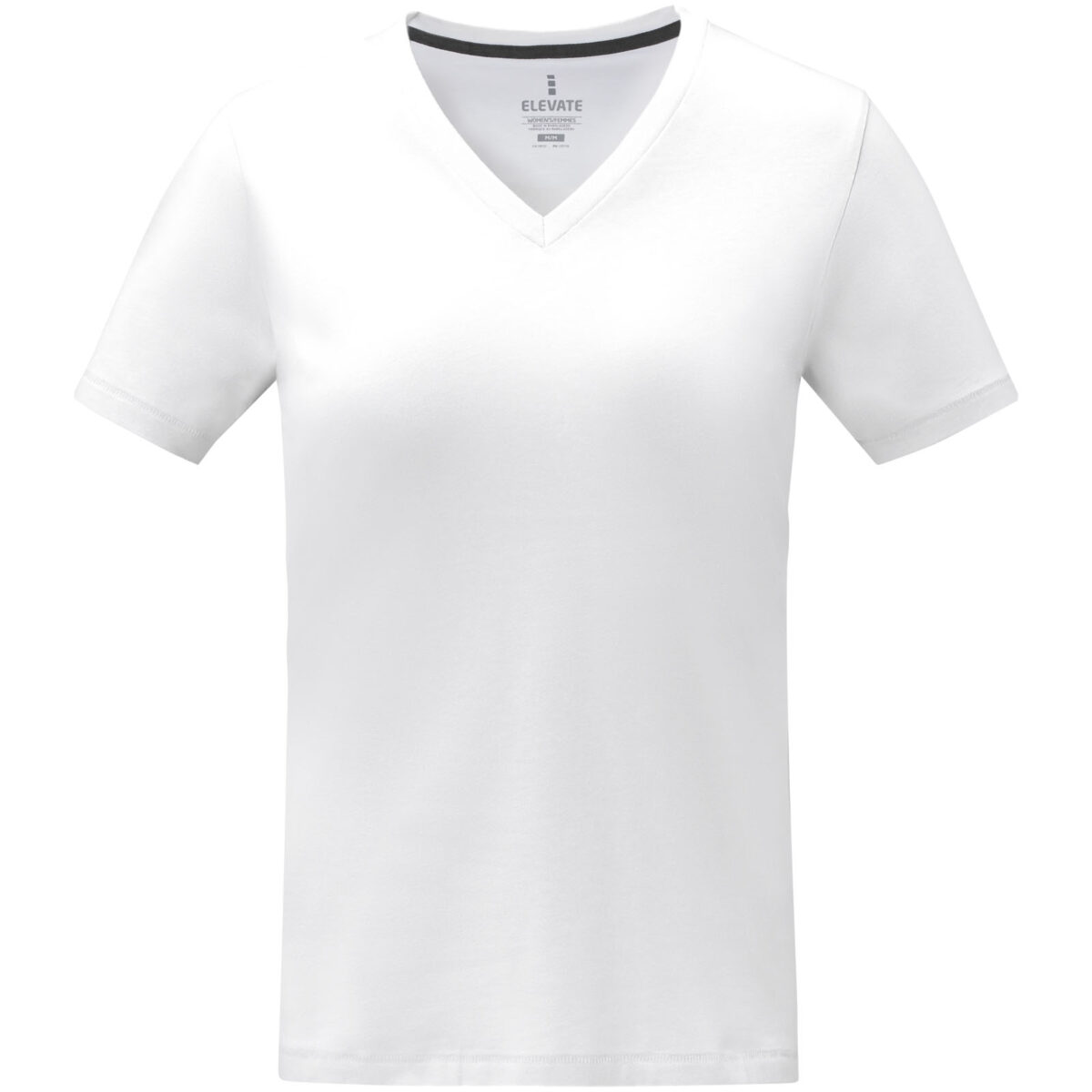 Somoto short sleeve women's v-neck t-shirt – White front view
