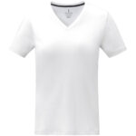 Somoto short sleeve women's v-neck t-shirt – White front view