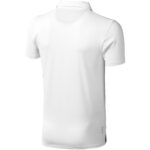 Markham short sleeve men's stretch polo – White back view