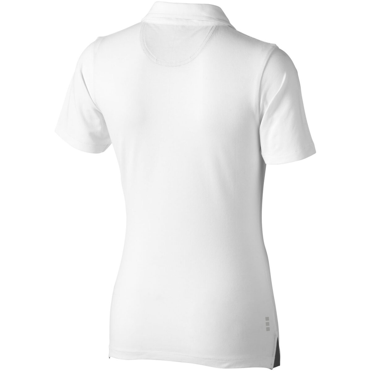 Markham short sleeve women's stretch polo – White back view