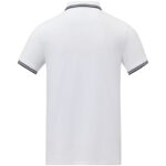 Amarago short sleeve men's tipping polo – White back view