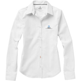 Vaillant long sleeve women's oxford shirt – White with logo