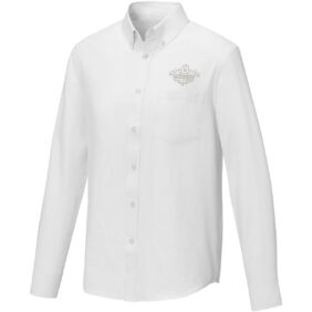 Pollux long sleeve men's shirt – White with logo