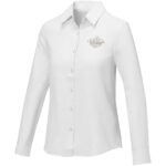 Pollux long sleeve women's shirt – White with logo