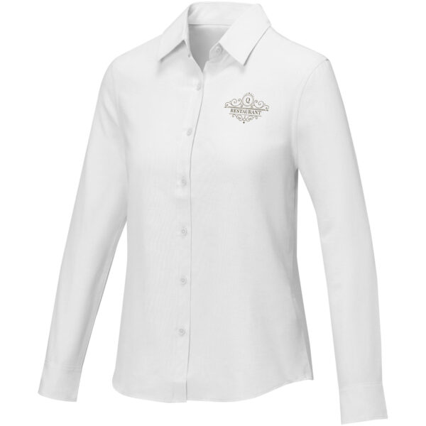 Pollux long sleeve women's shirt – White with logo