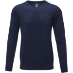 Merrit men's crewneck pullover – Navy front view