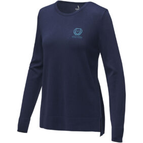 Merrit women's crewneck pullover – Navy with logo