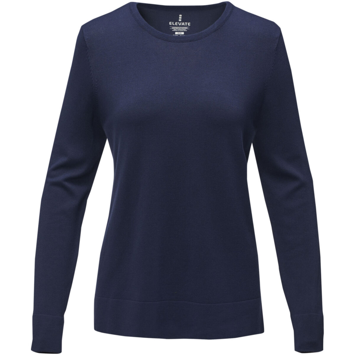 Merrit women's crewneck pullover – Navy front view