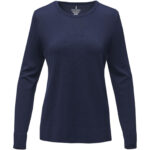 Merrit women's crewneck pullover – Navy front view