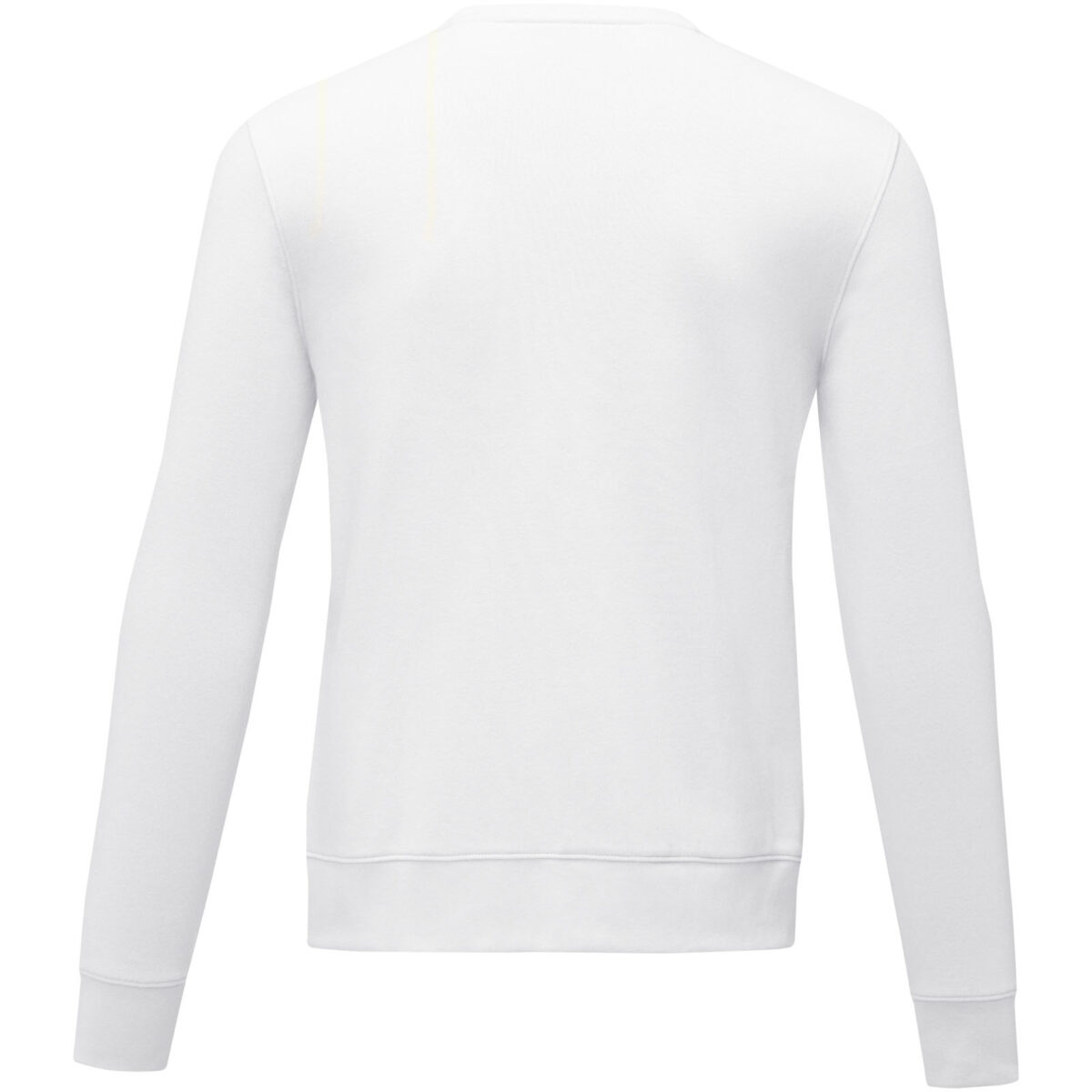 Zenon men’s crewneck sweater – White back view