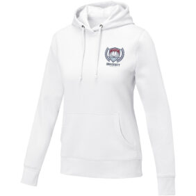 Charon women’s hoodie – White with logo