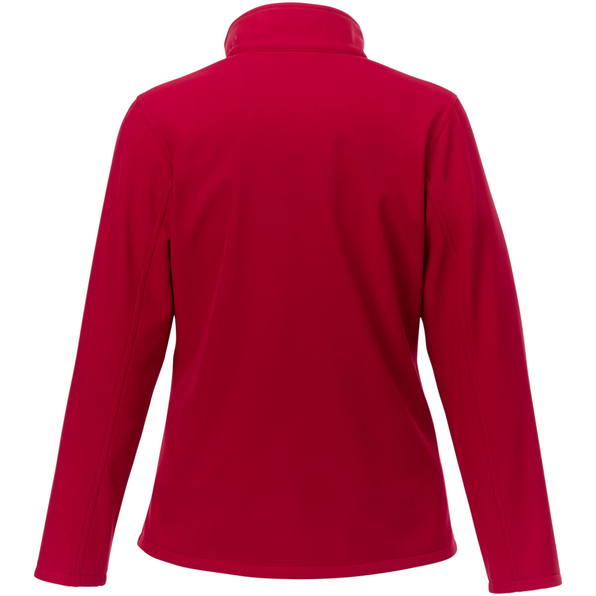 Orion women's softshell jacket – Red back view