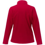 Orion women's softshell jacket – Red back view