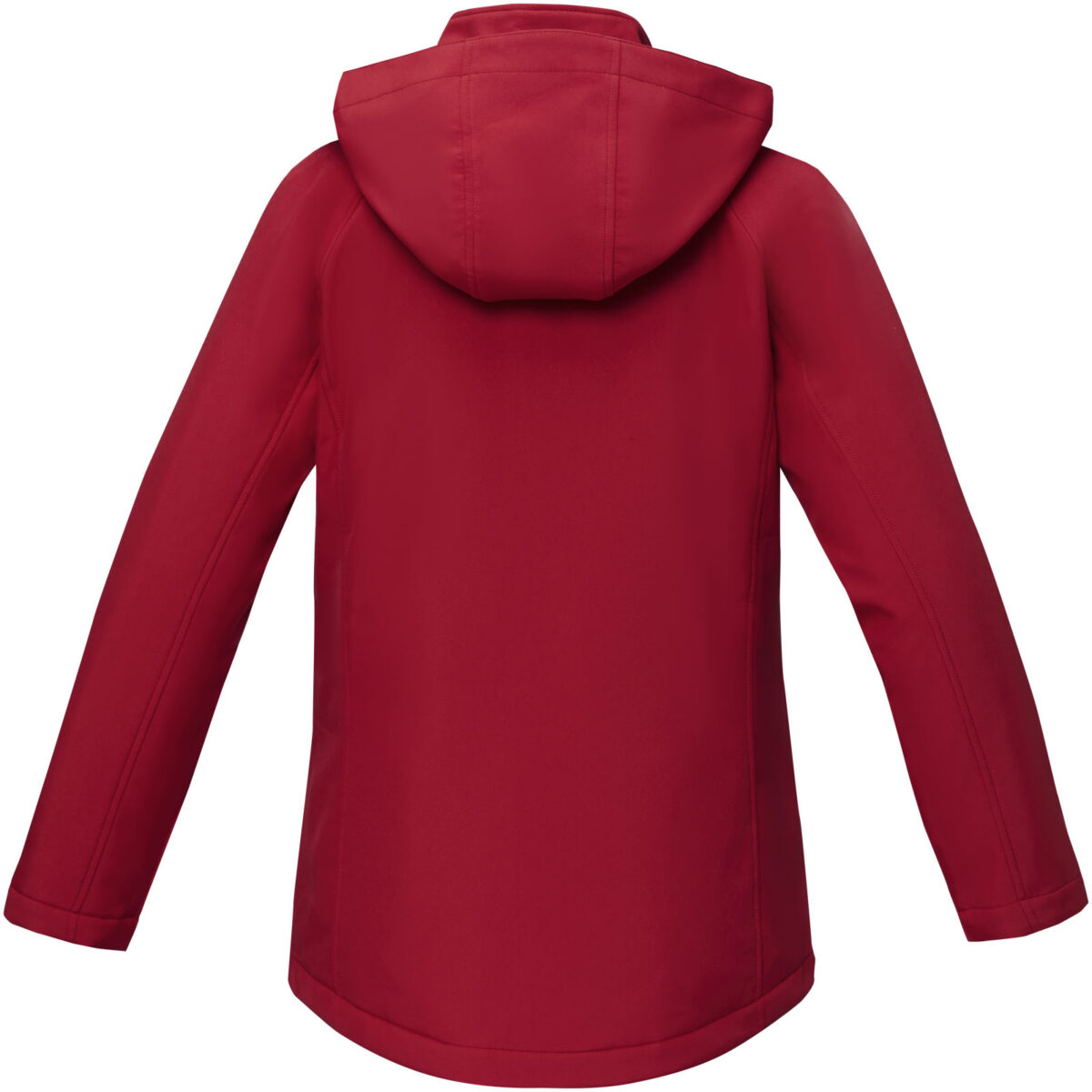 Notus women's padded softshell jacket – Red back view