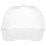 Feniks kids 5 panel cap – White front view