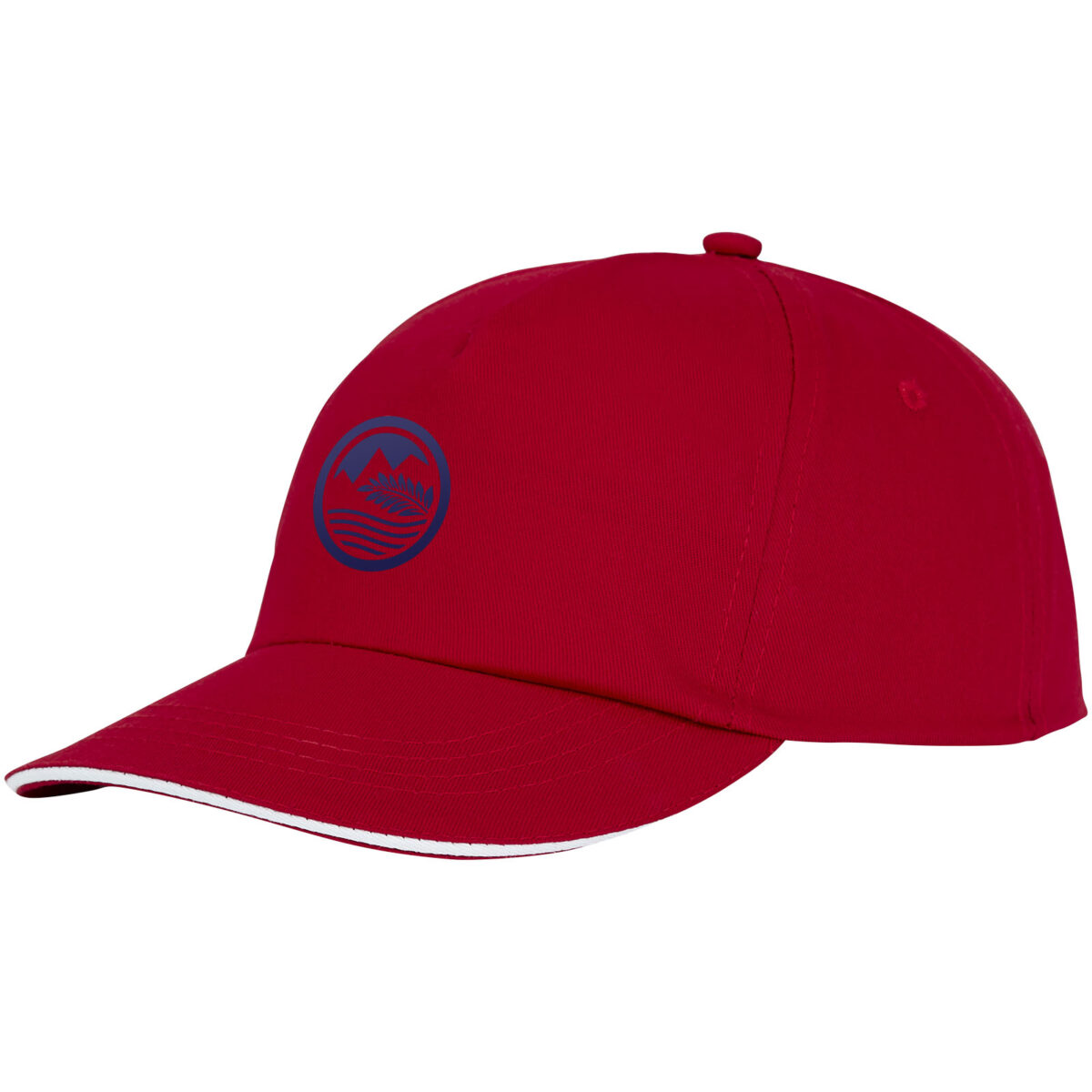 Styx 5 panel sandwich cap – Red with logo