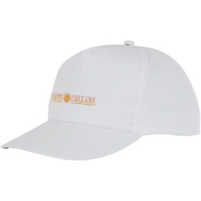 Hades 5 panel cap – White with logo