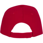 Ceto 5 panel sandwich cap – Red back view