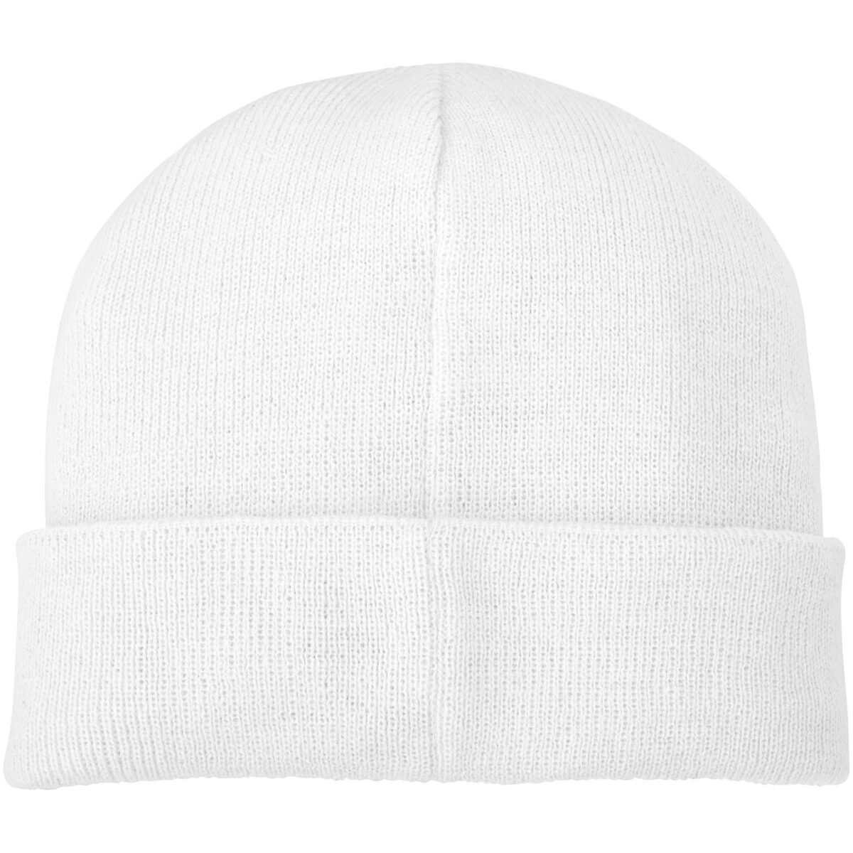 Boreas beanie with patch – White back view