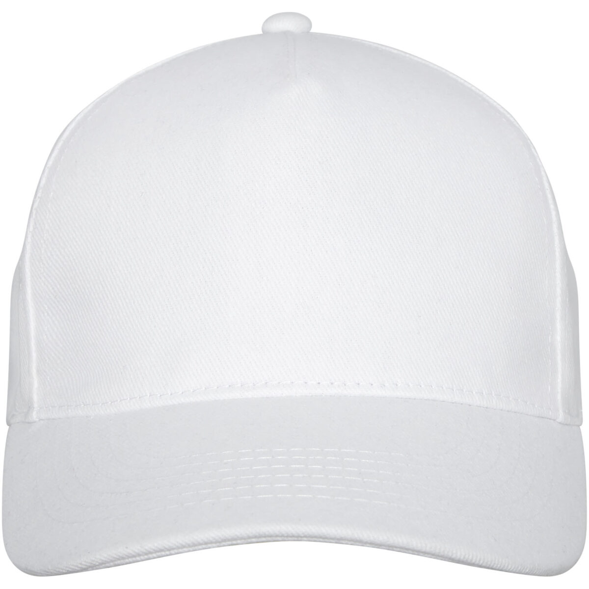 Doyle 5 panel cap – White front view